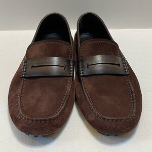 ERMENEGILDO ZEGNA suede driving loafers